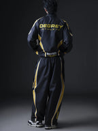 Jacket Degrey BLACK YELLOW WITH ATHLETE LOGO sports parachute jacket