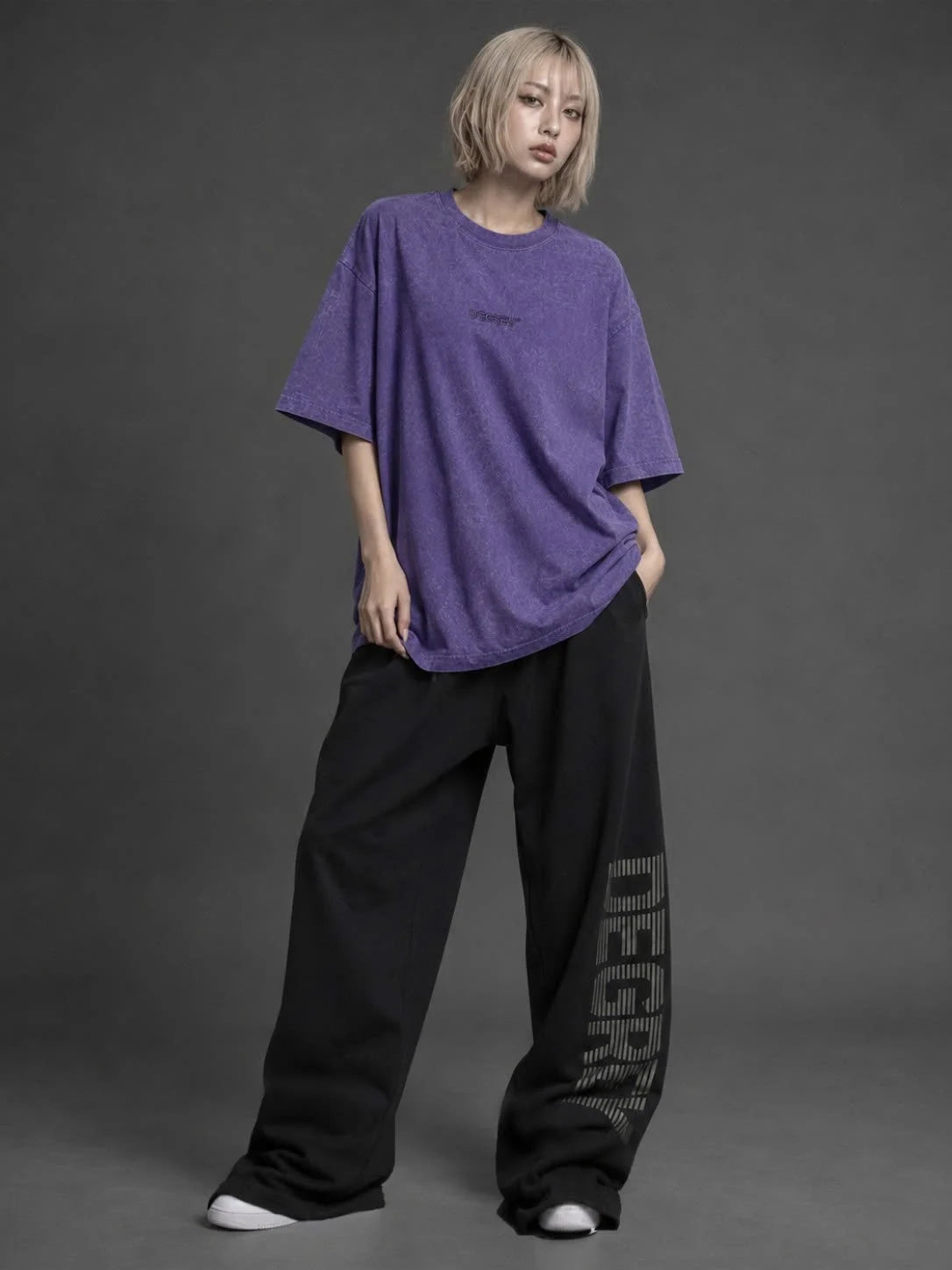 PURPLE Degrey waxed t-shirt